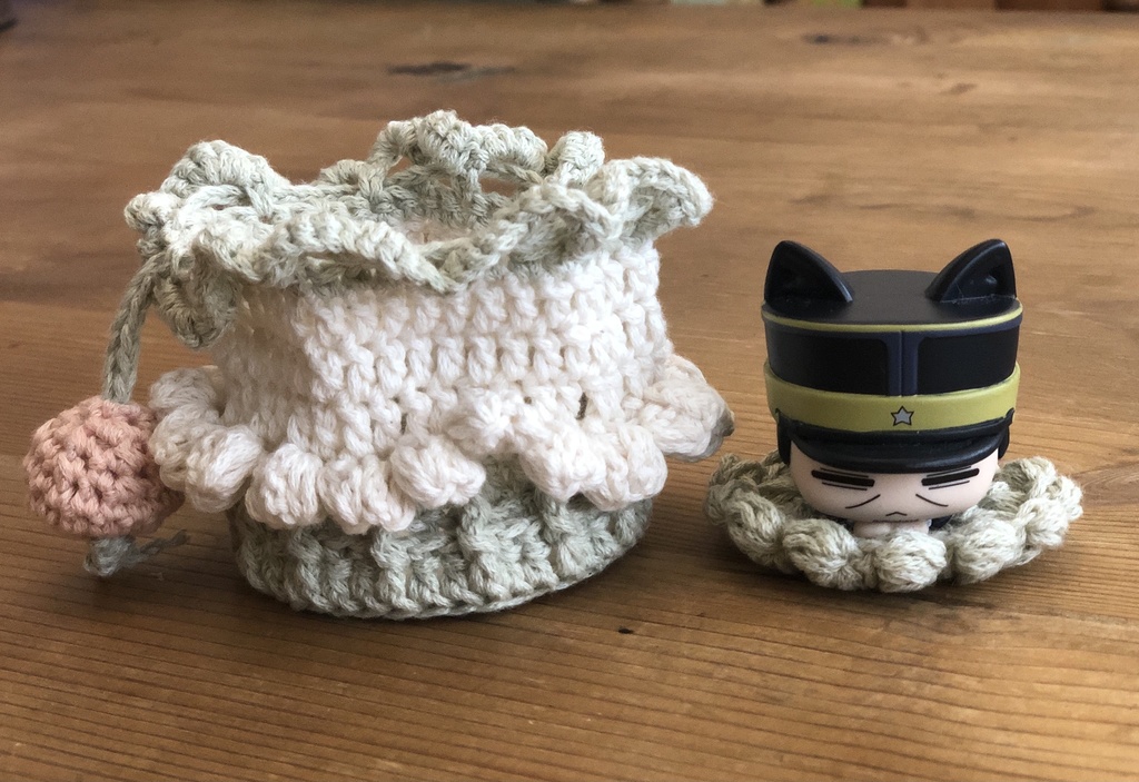 カップケーキ型巾着・おひるねこサイズ