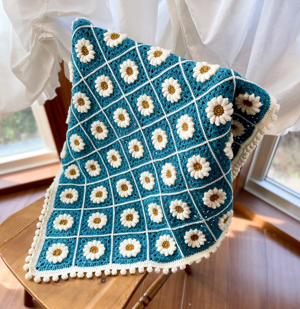 マーガレットの空色ブランケット