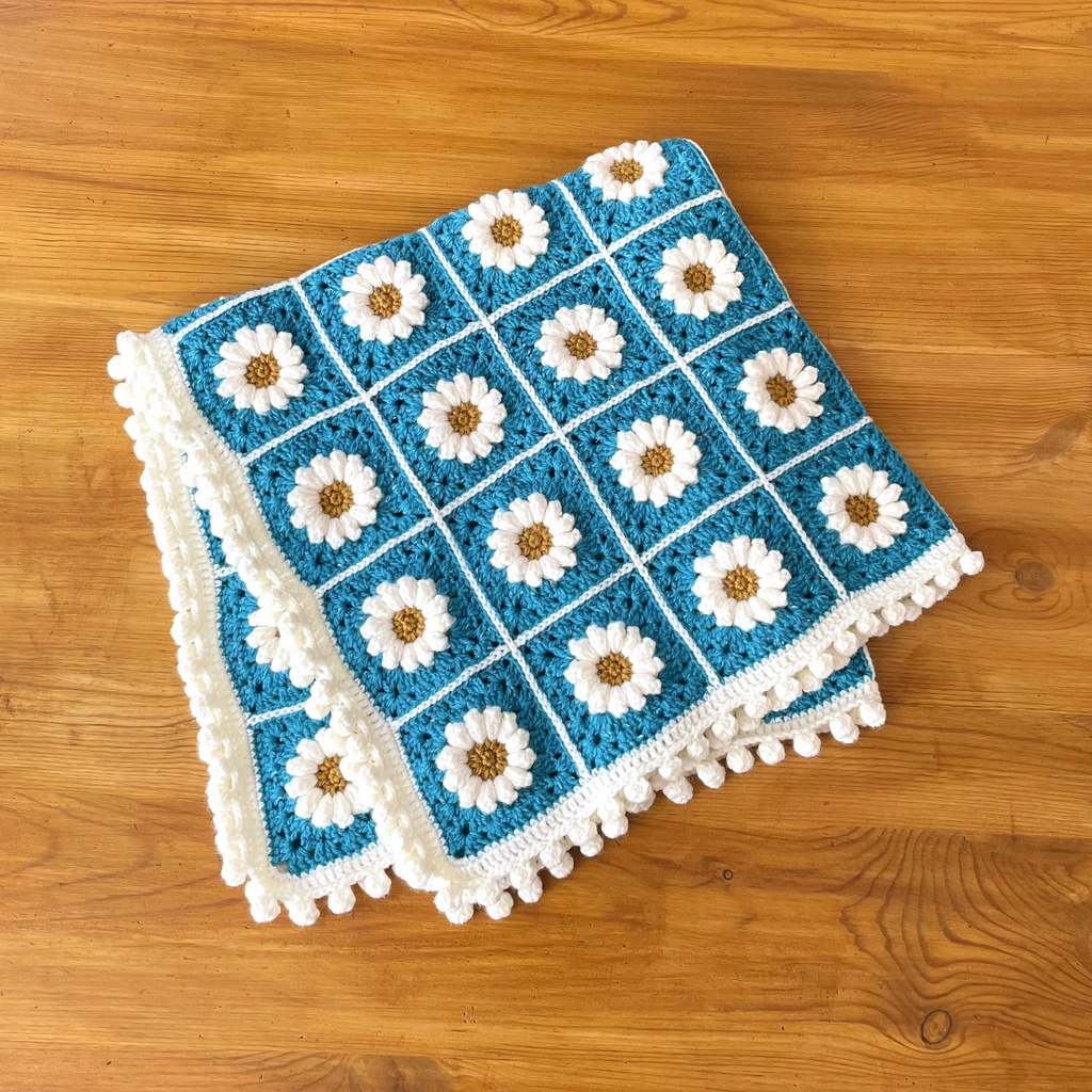 マーガレットの空色ブランケット