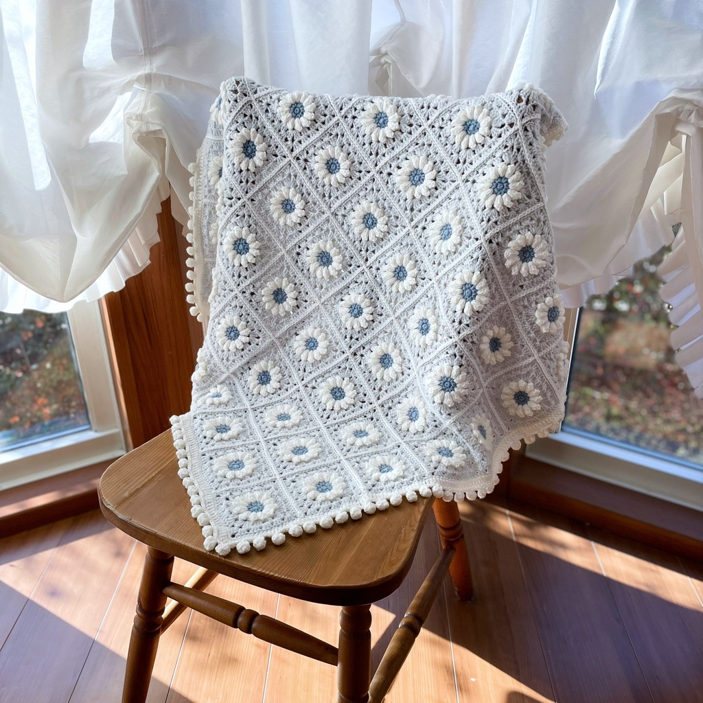 マーガレットの雪色ブランケット