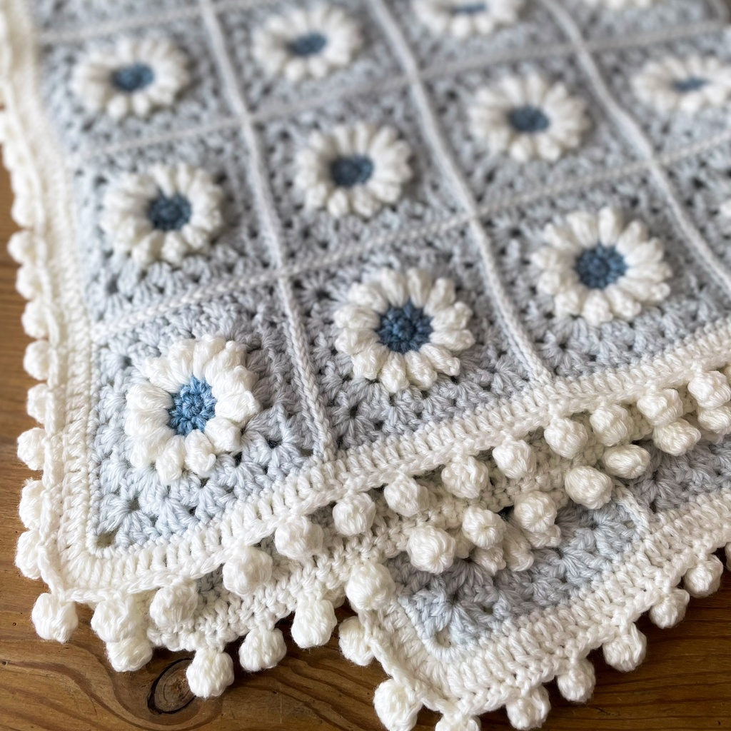 マーガレットの雪色ブランケット