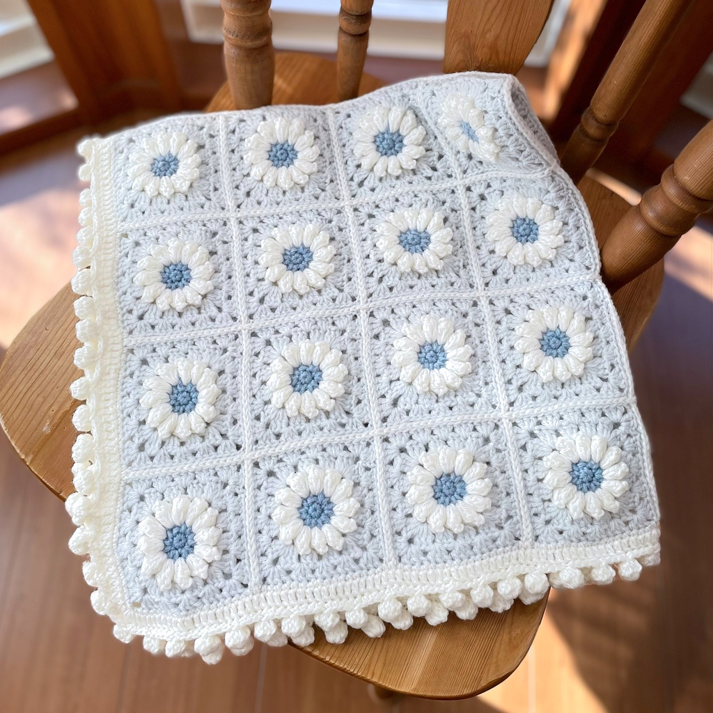 マーガレットの雪色ブランケット