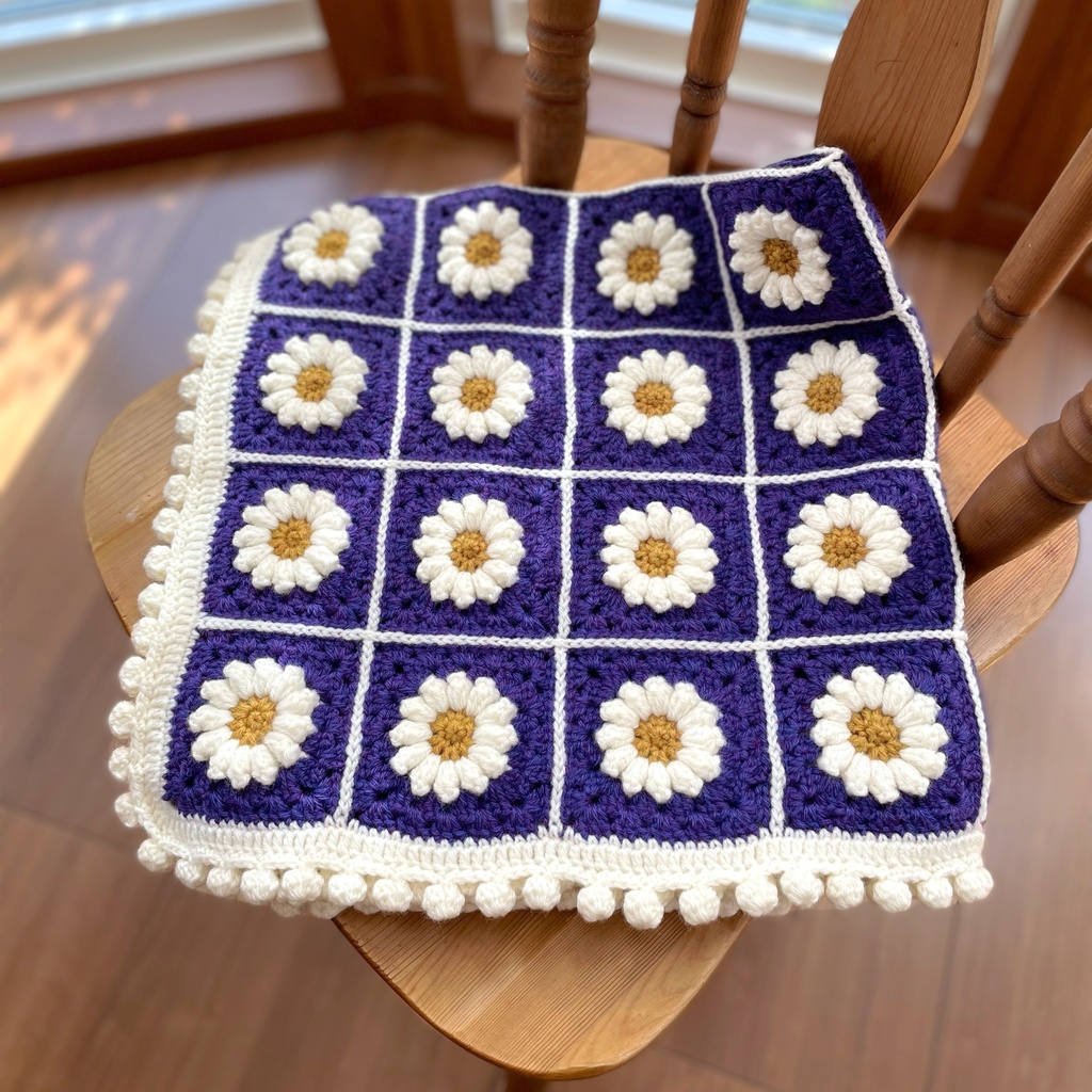 マーガレットのおいも色ブランケット