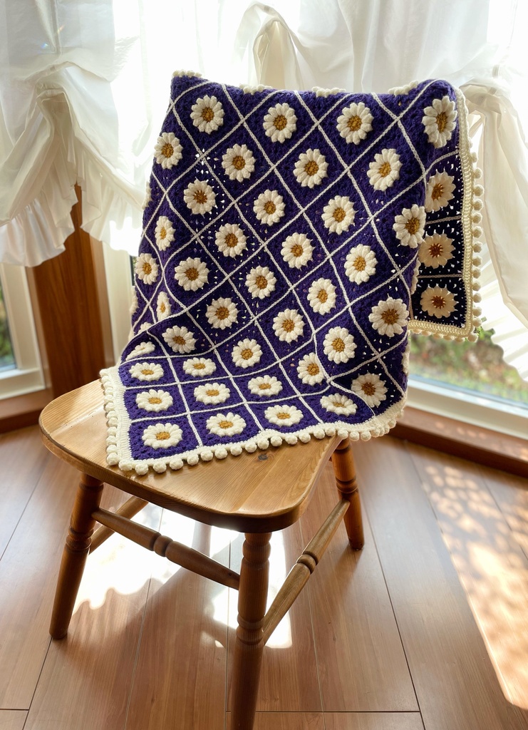 マーガレットのおいも色ブランケット