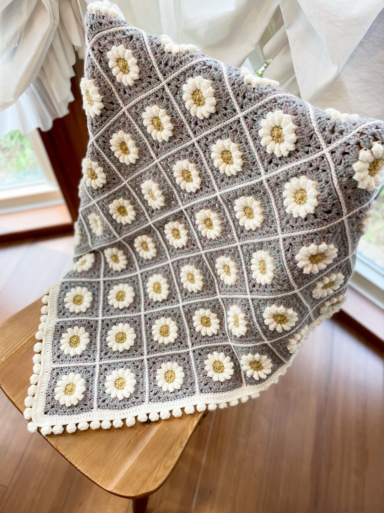 マーガレットの真珠層色ブランケット