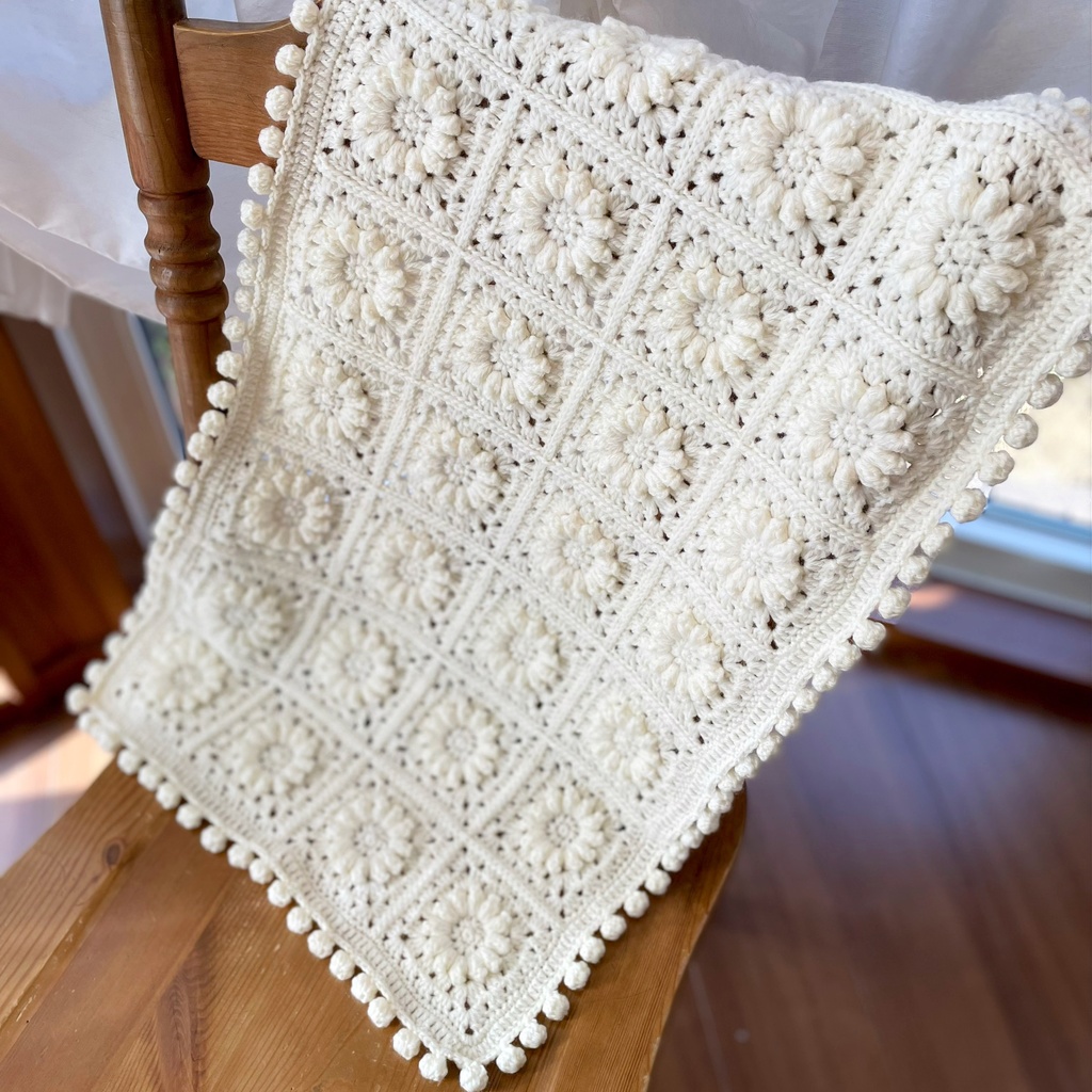 マーガレットのまっしろなハーフブランケット