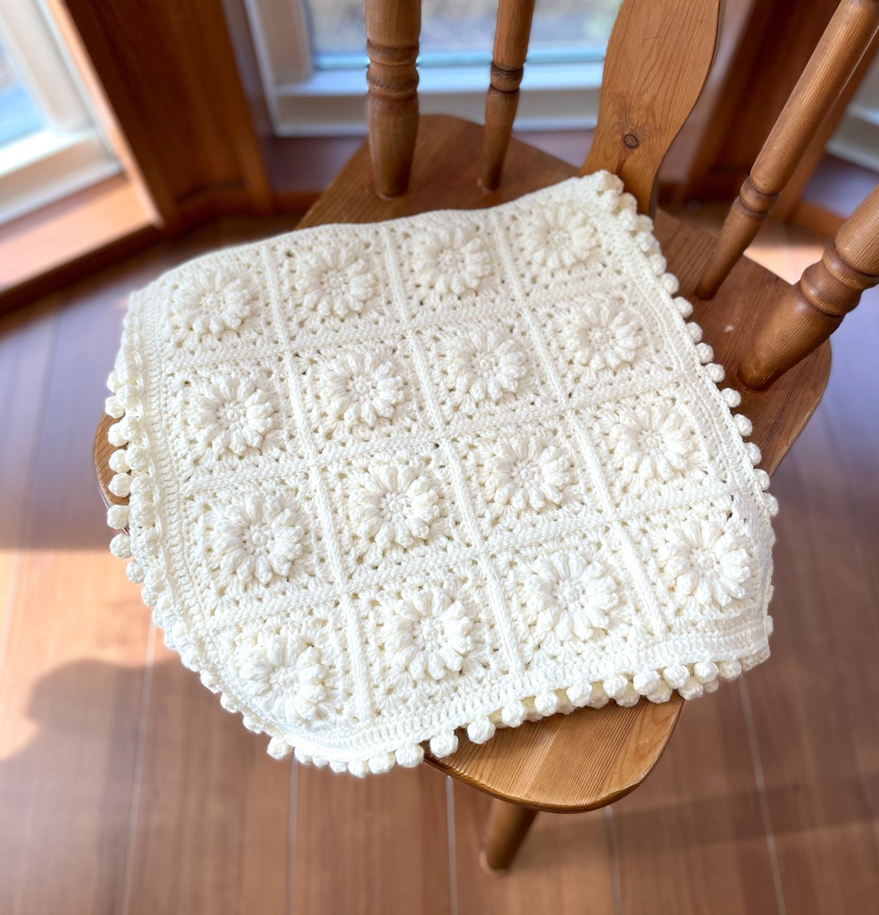 マーガレットのまっしろなハーフブランケット