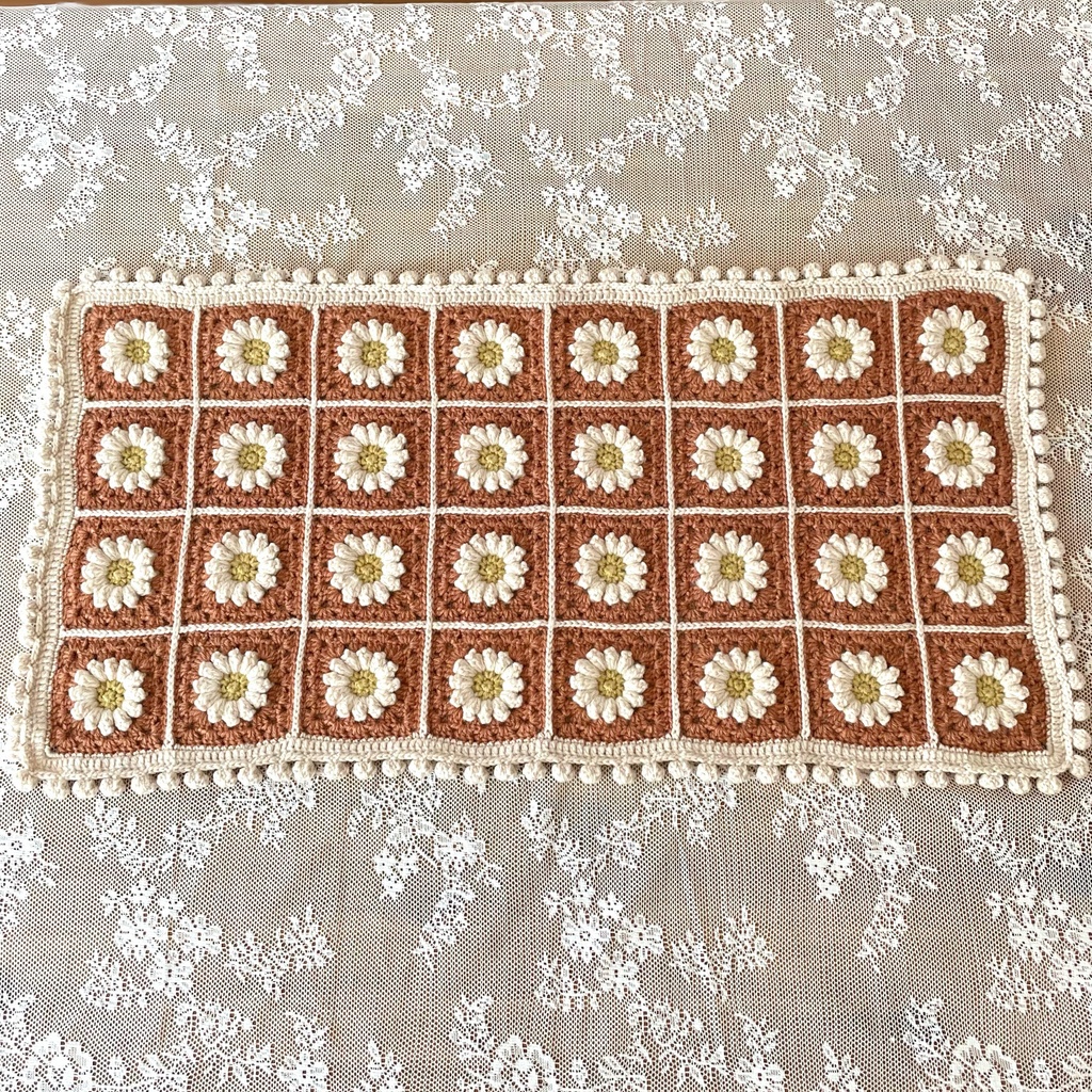 レトロ喫茶シリーズ*くすみカラーのホットケーキ・ハーフブランケット