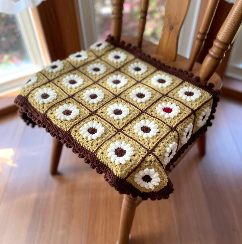 レトロ喫茶シリーズ*こっくり色のかためプリン・ハーフブランケット