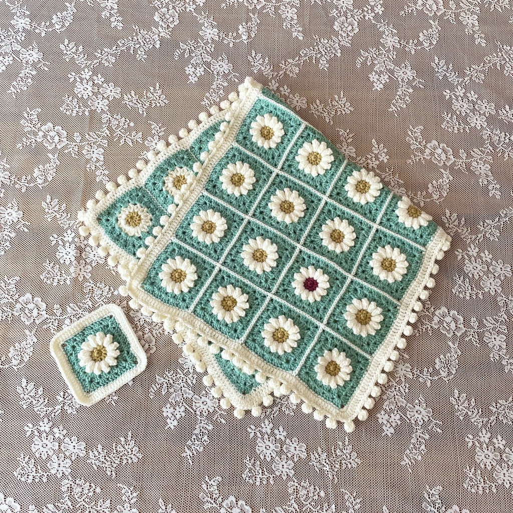 レトロ喫茶シリーズ*パステルカラーなクリームソーダ・ハーフブランケット