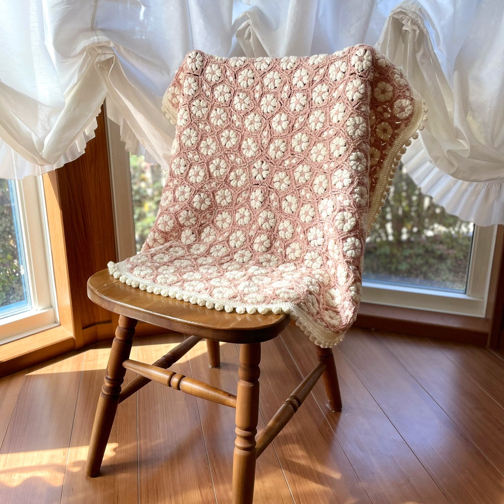 満開❀桜のサークルブランケット