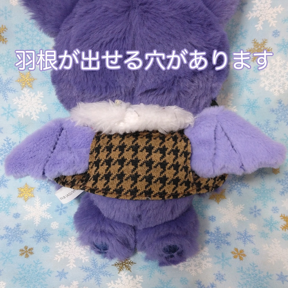 千鳥格子のケープ