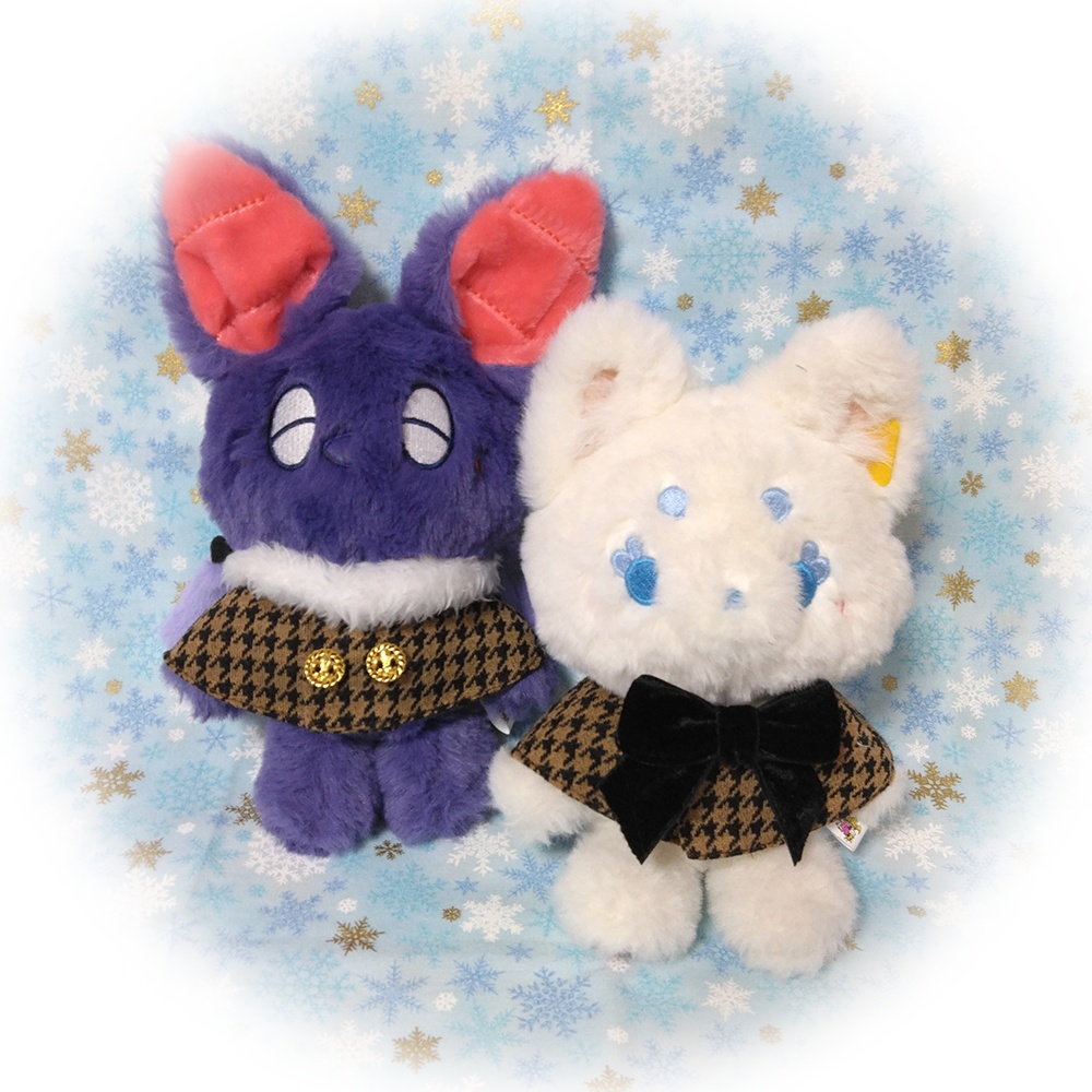 千鳥格子のケープ