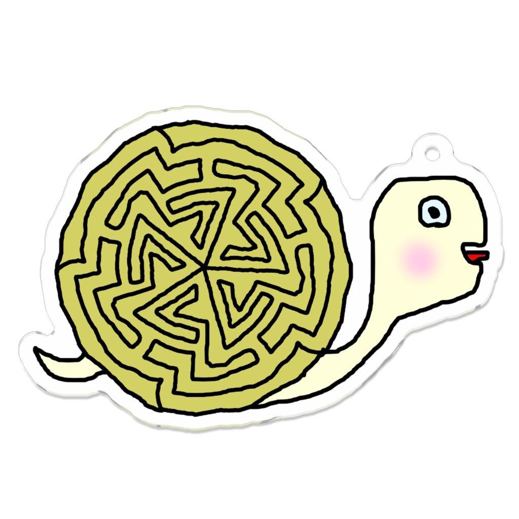 かたつむりのキーホルダー