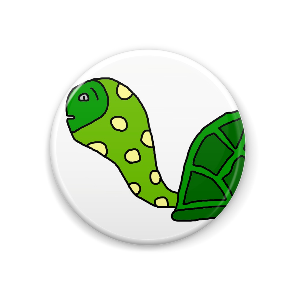 かめまるの缶バッジ