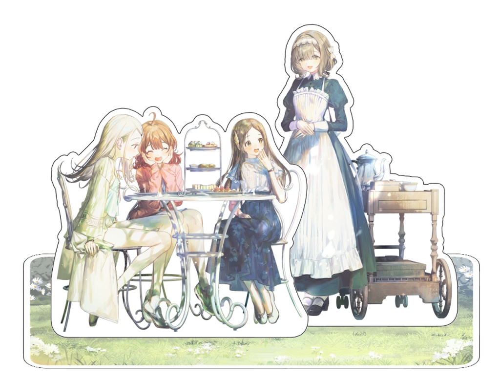 香名江さんとアフタヌーンティー アクリルジオラマ