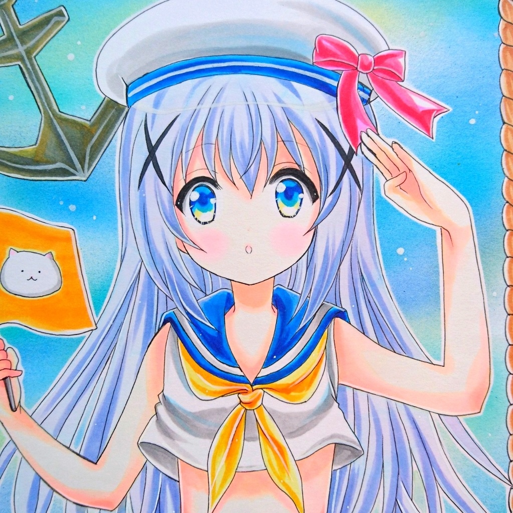 チノ 手描きイラスト 奈月イラスト Booth