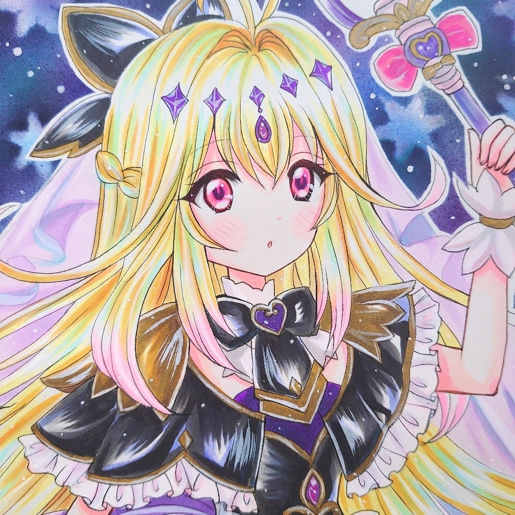キュアアルカナ・シャドウ　手描きイラスト