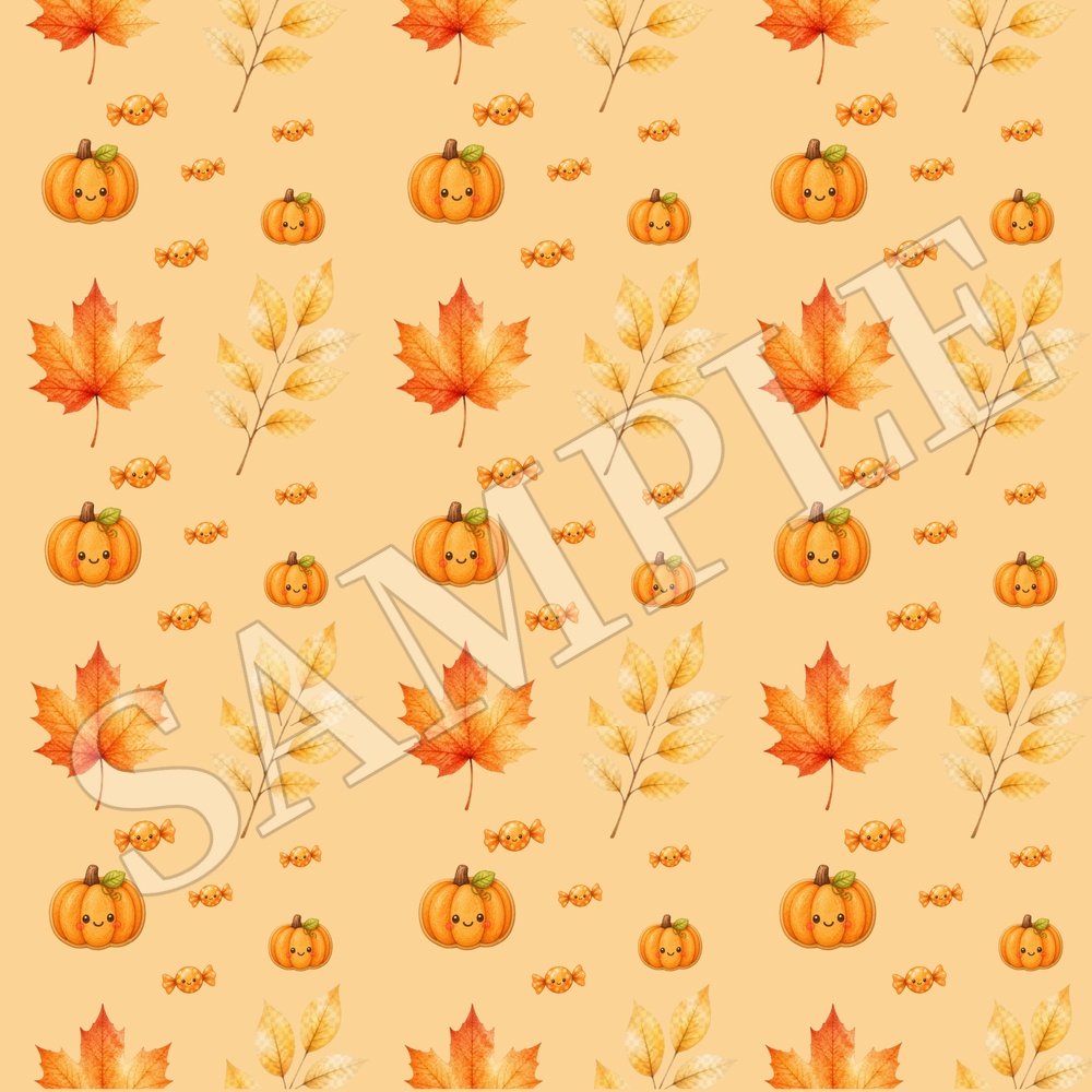 ハロウィン柄シームレスパターン 3枚セット|かわいいデジタルペーパー・PNG素材