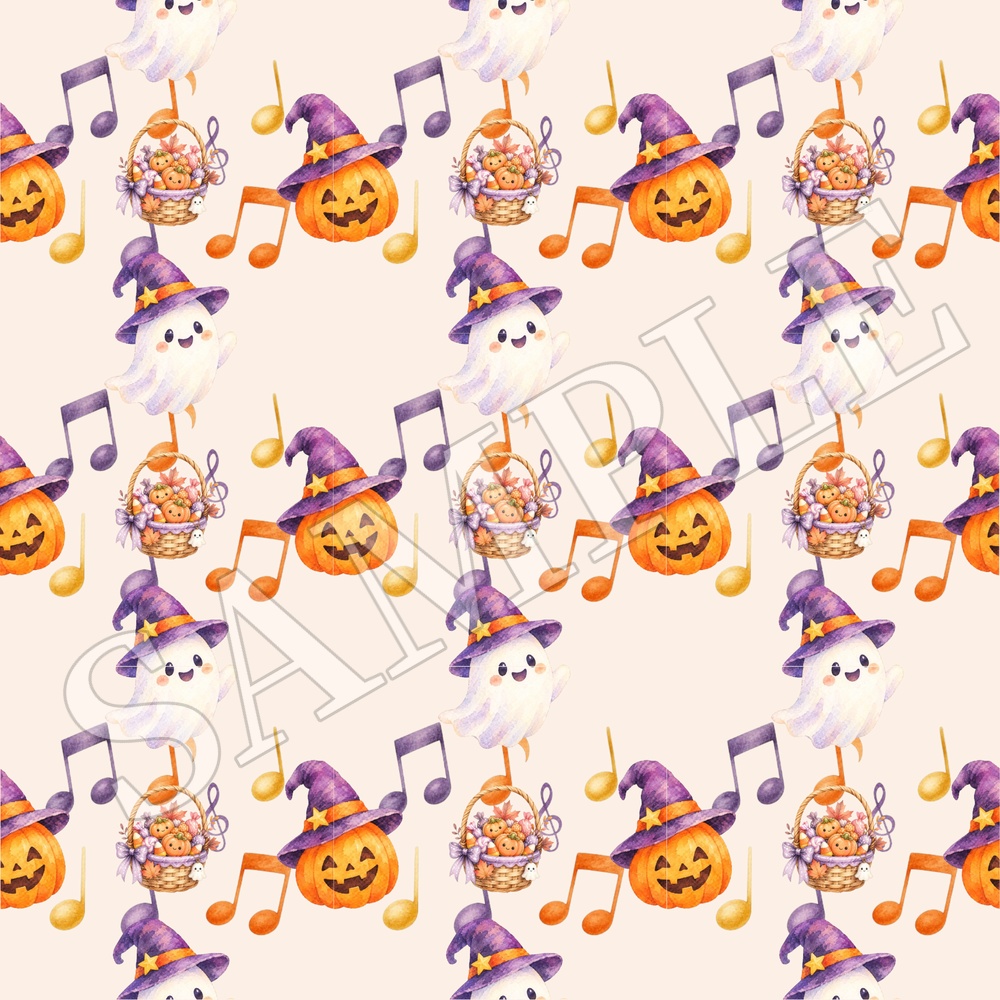 ハロウィン柄シームレスパターン 3枚セット|かわいいデジタルペーパー・PNG素材