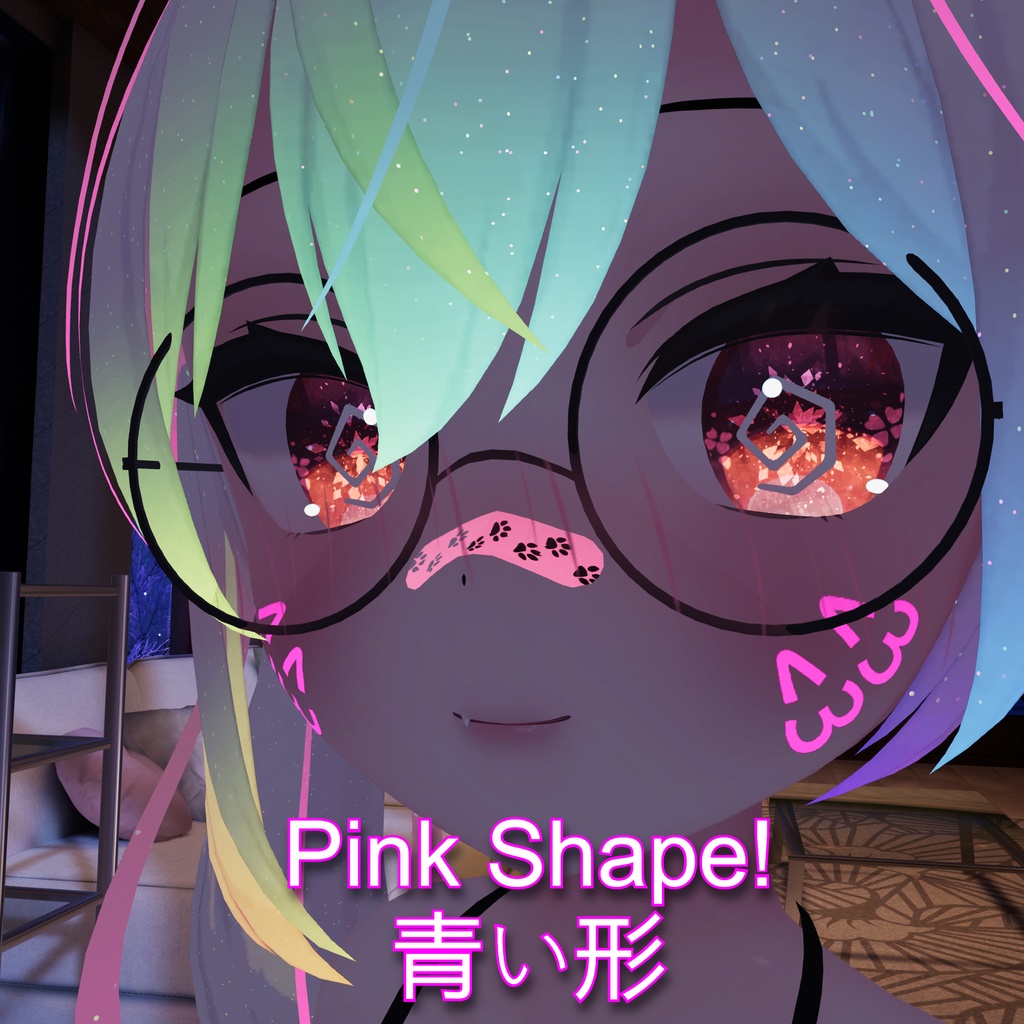 カリン Karin Simple Face Tattoos (カリン シンプルフェイスタトゥ)