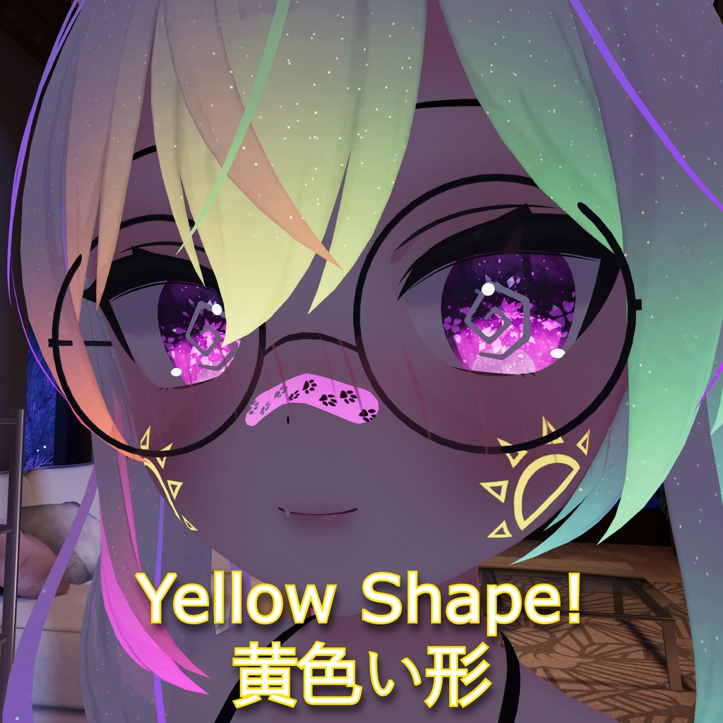 カリン Karin Simple Face Tattoos (カリン シンプルフェイスタトゥ)