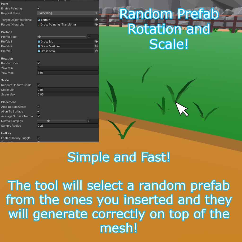 Environment Prefab Painter - Unity Tool (ツール)