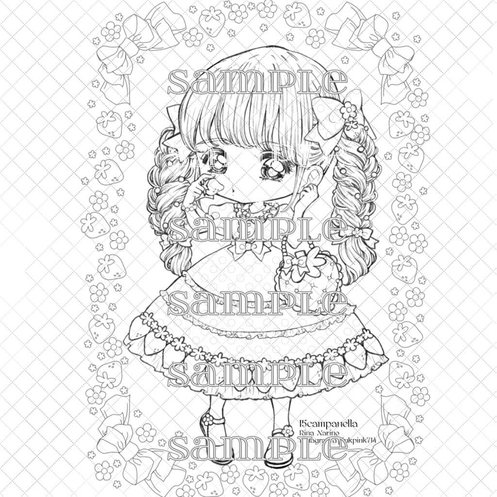 ♡ダウンロードぬりえ♡part1&2♡19枚入り♡