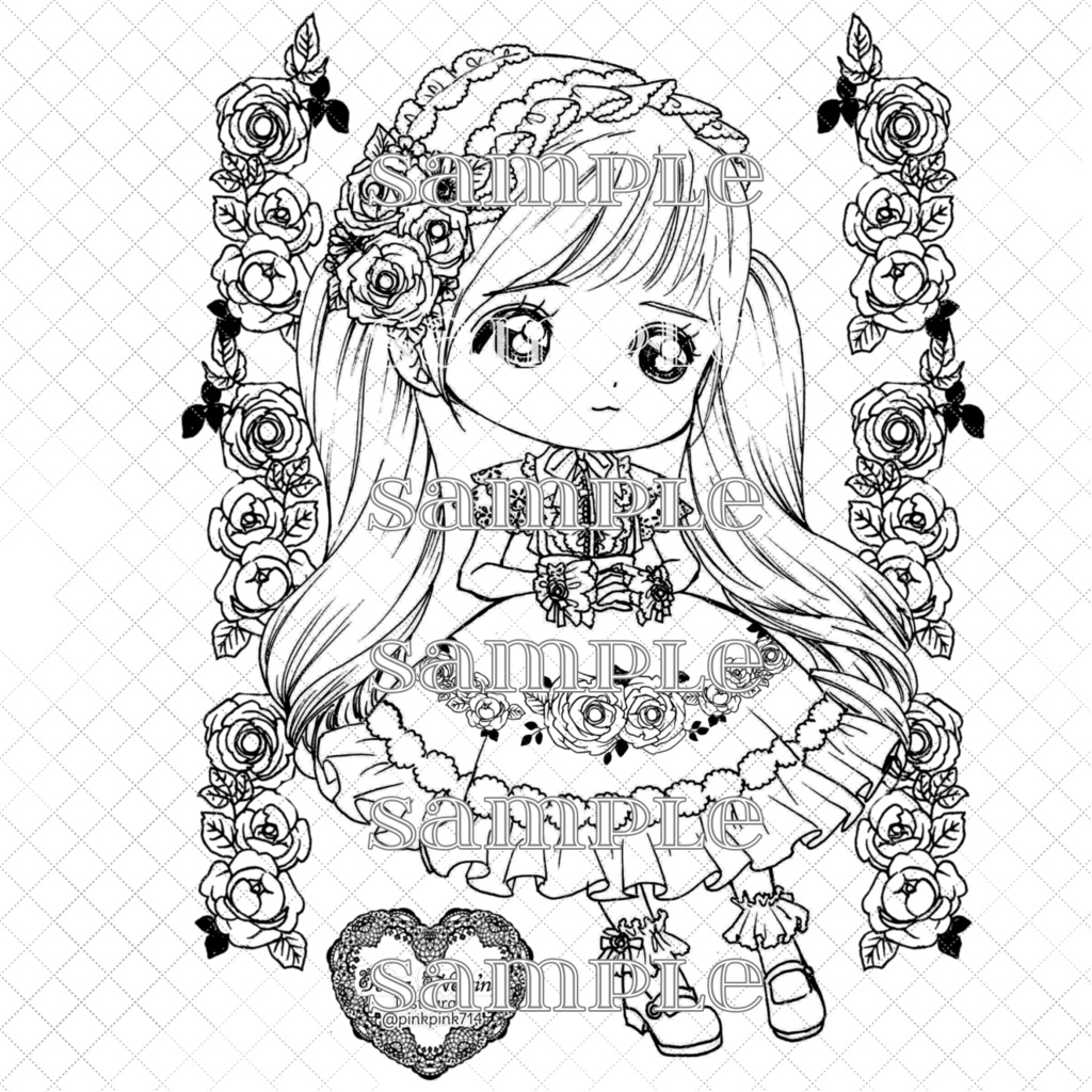 ♡ダウンロードぬりえ♡part1&2♡19枚入り♡