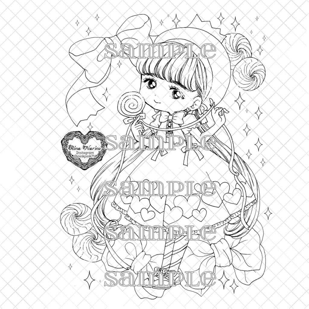 ♡ダウンロードぬりえ♡part1&2♡19枚入り♡