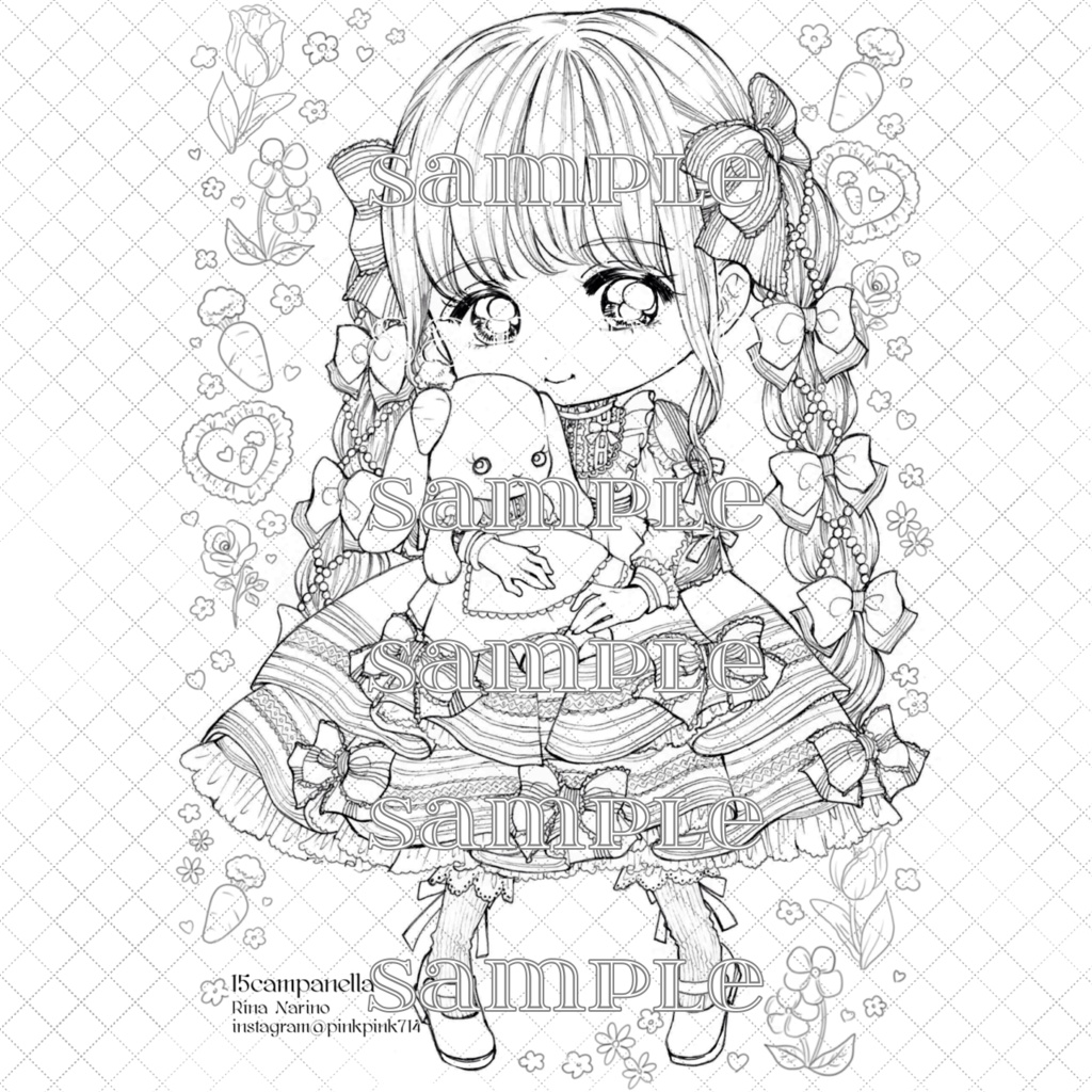 ♡ダウンロードぬりえ♡part1&2♡19枚入り♡