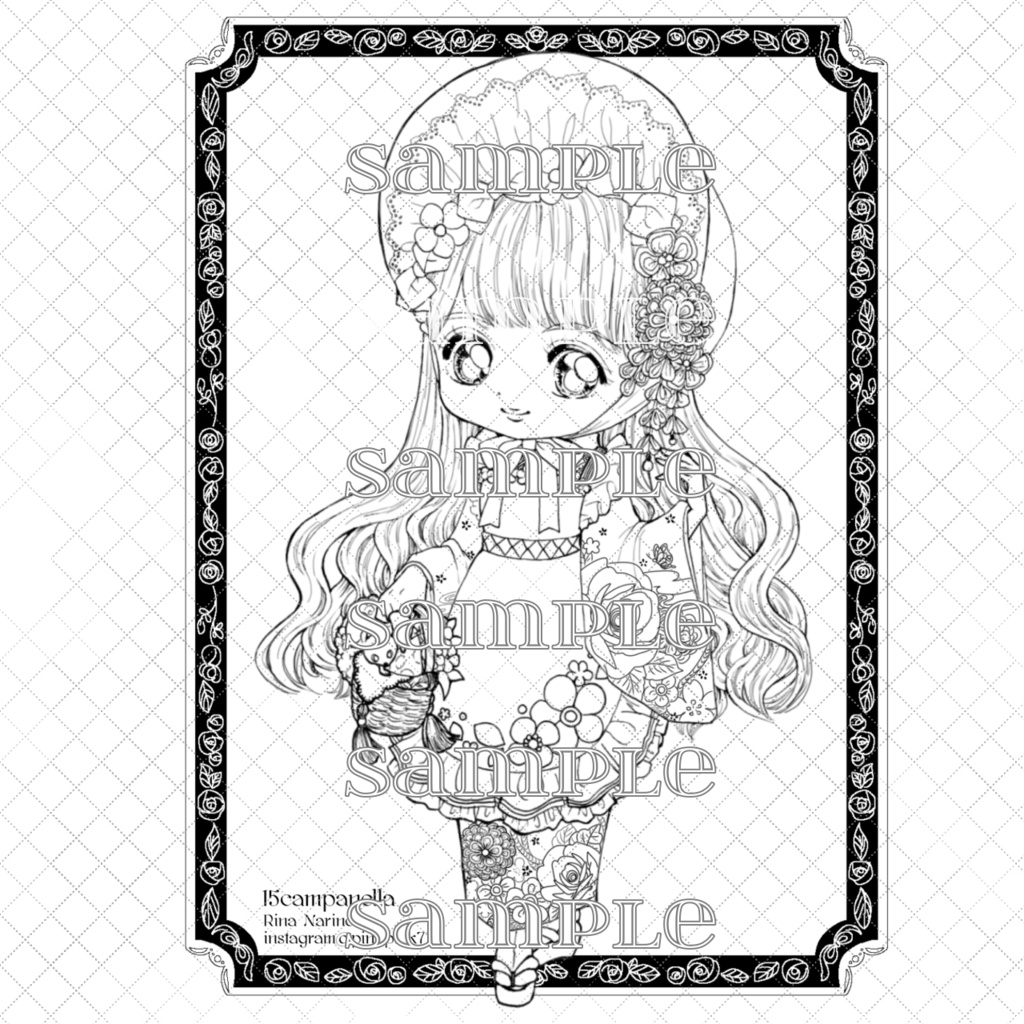 ♡ダウンロードぬりえ♡part1&2♡19枚入り♡