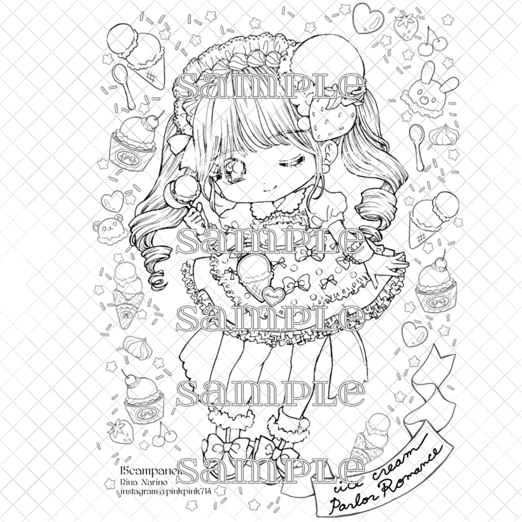 ♡ダウンロードぬりえ♡part1&2♡19枚入り♡