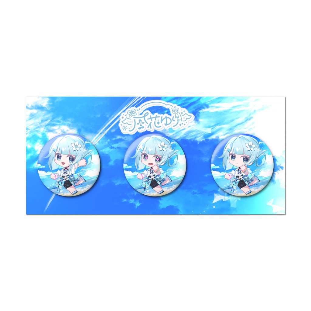 水着デフォルメ缶バッジセット