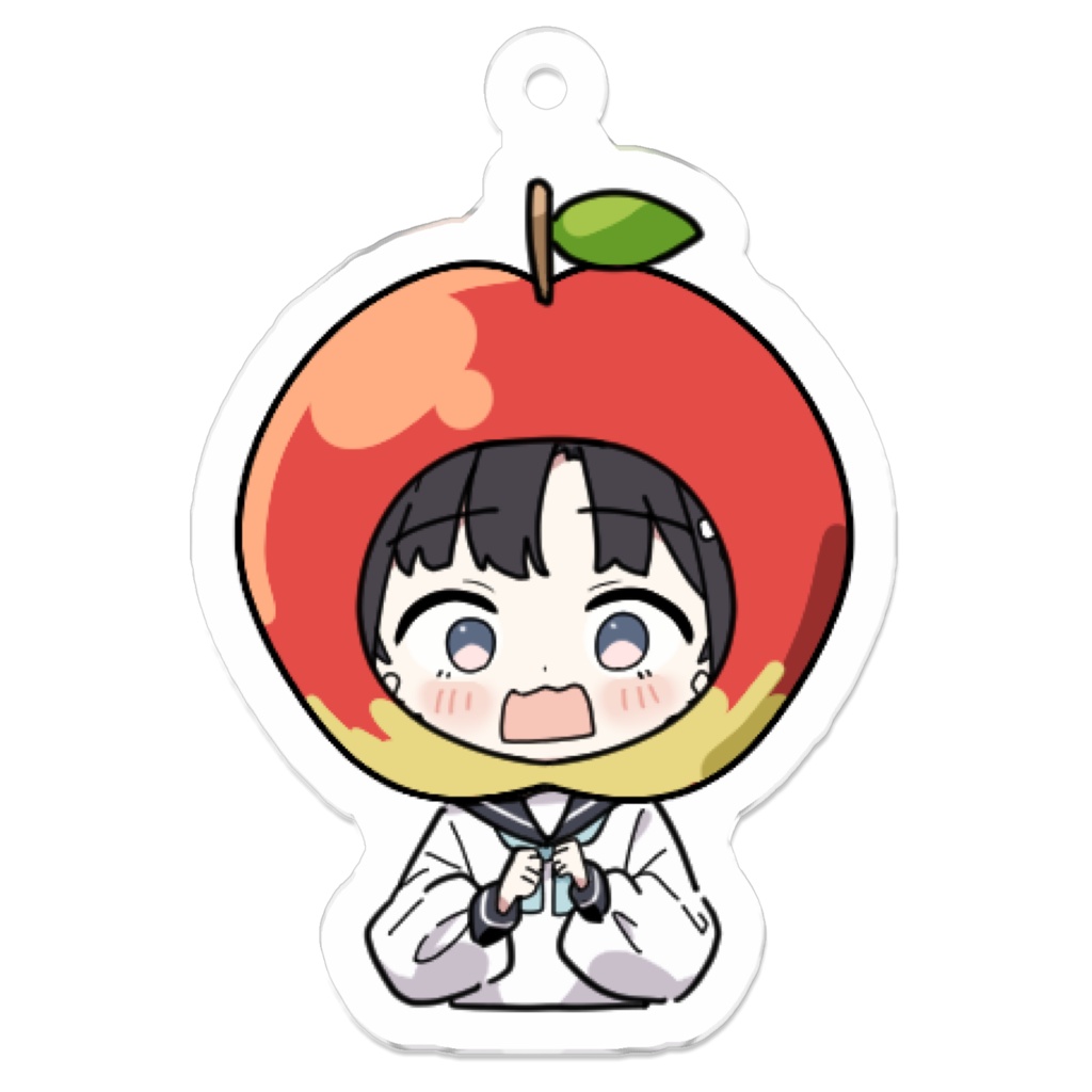 りんごのちかちゃんキーホルダー