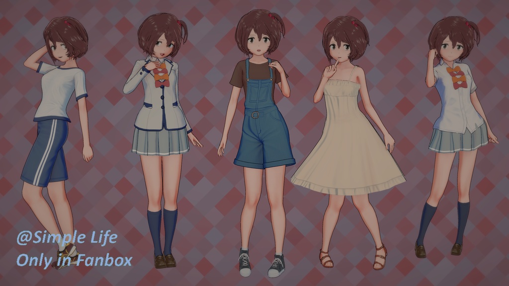 【コイカツ / Koikatsu】Character Card キャラクターカード---小鞠 知花(Komari Chikara)