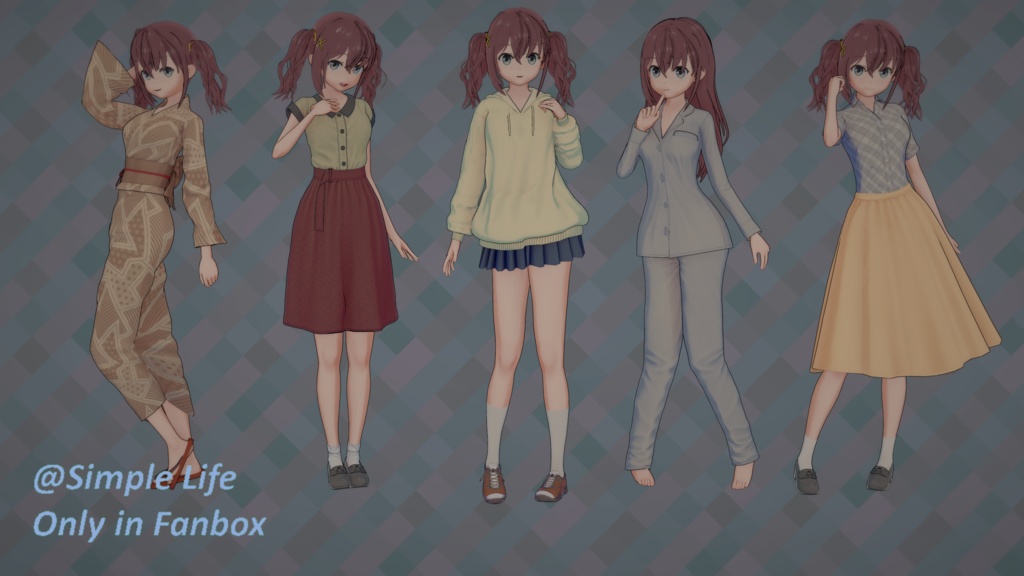 【コイカツ / Koikatsu】Character Card キャラクターカード---日々は過ぎれど飯うまし---古舘 くれあ（Furuta Kurea）