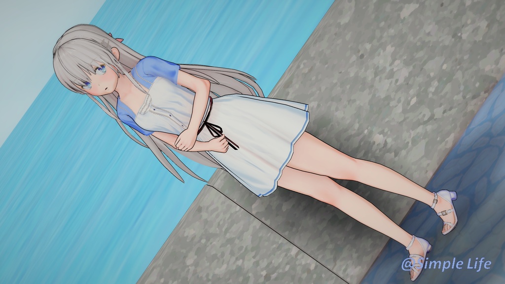 【コイカツ / Koikatsu】Character Card キャラクターカード---サマポケ---鳴瀬 しろは (Naruse Shiroha)