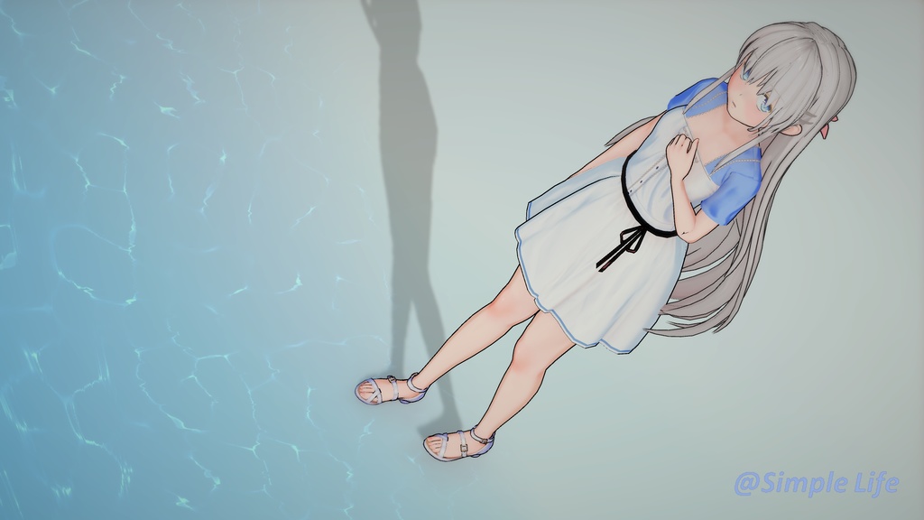 【コイカツ / Koikatsu】Character Card キャラクターカード---サマポケ---鳴瀬 しろは (Naruse Shiroha)