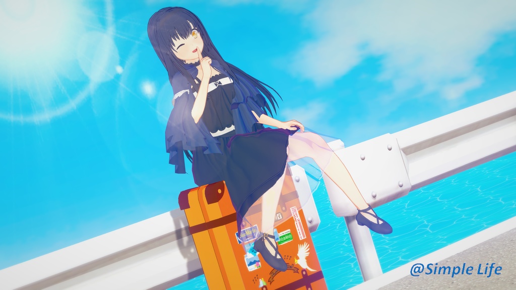 【コイカツ / Koikatsu】Character Card キャラクターカード---サマポケ---久島 鴎 (Kushima Kamome)