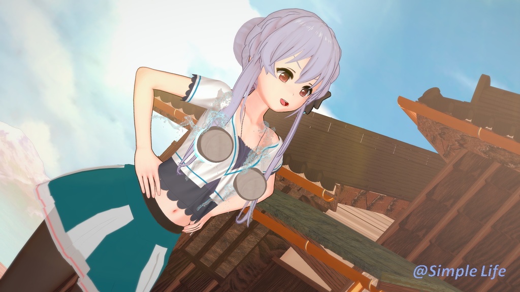 【コイカツ / Koikatsu】Character Card キャラクターカード---サマポケ---空門 蒼 (Sorakado Ao)