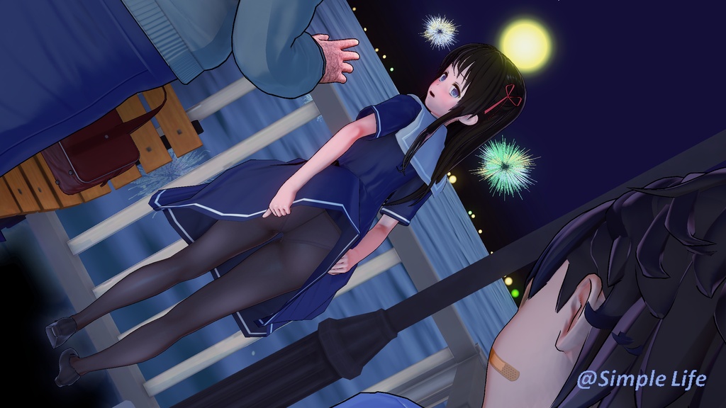 【Koikatsu Scene Pack / コイカツシーン集】 Chika Ver.(全9シーン / 9 Scenes Total) + a custom outfit card