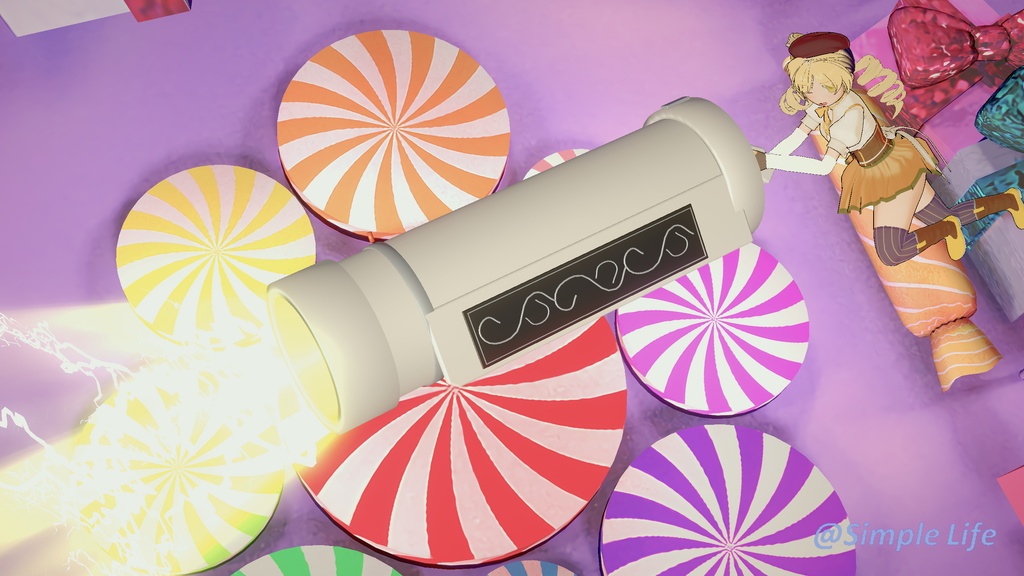【Koikatsu / コイカツ】Mami Tomoe Weapon MODs 3種 / 巴マミ武器MOD 3 Types(zipmod)+ Chika Ver. 2 Scenes / 全2シーン