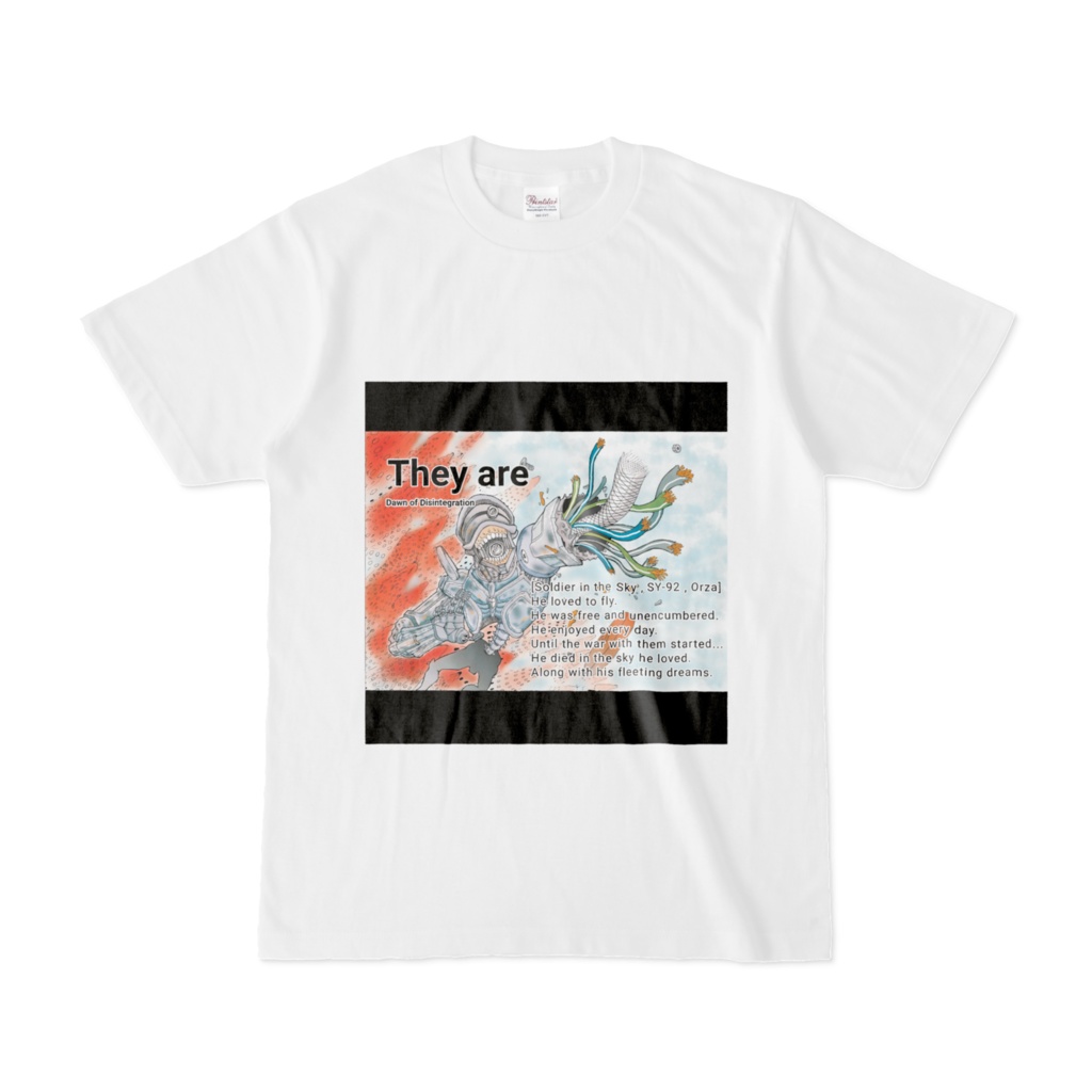 Tシャツ 空を舞う兵士Orza