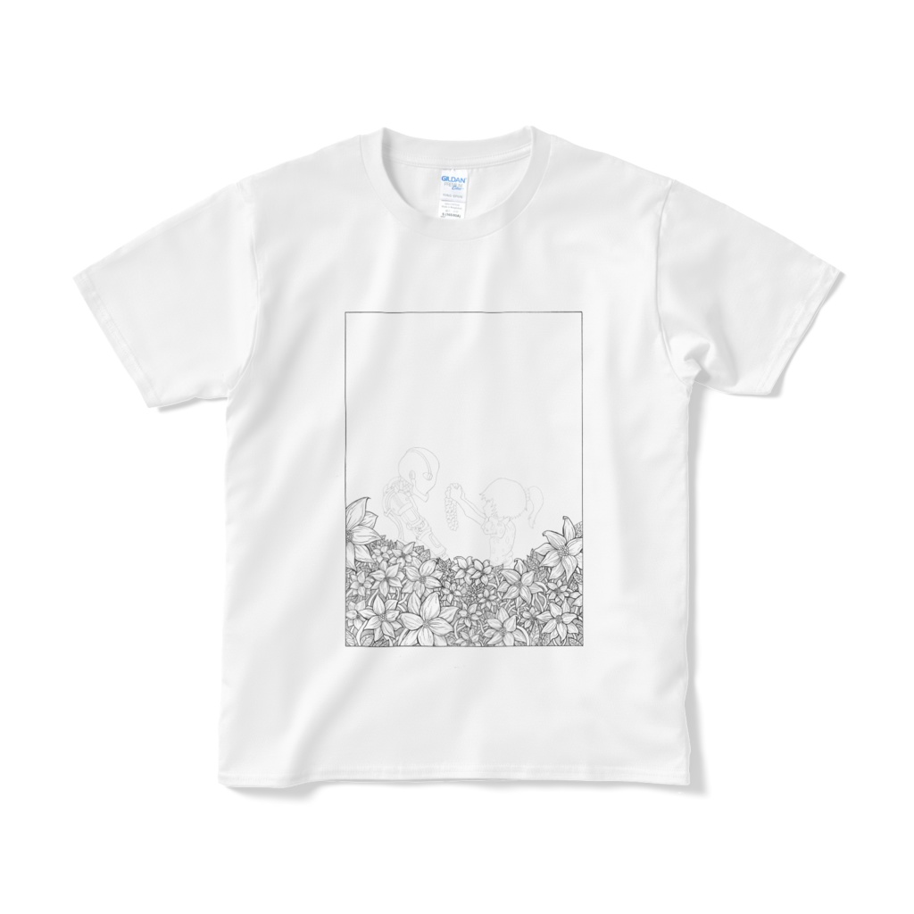 「NOSSO」Tシャツ　花畑