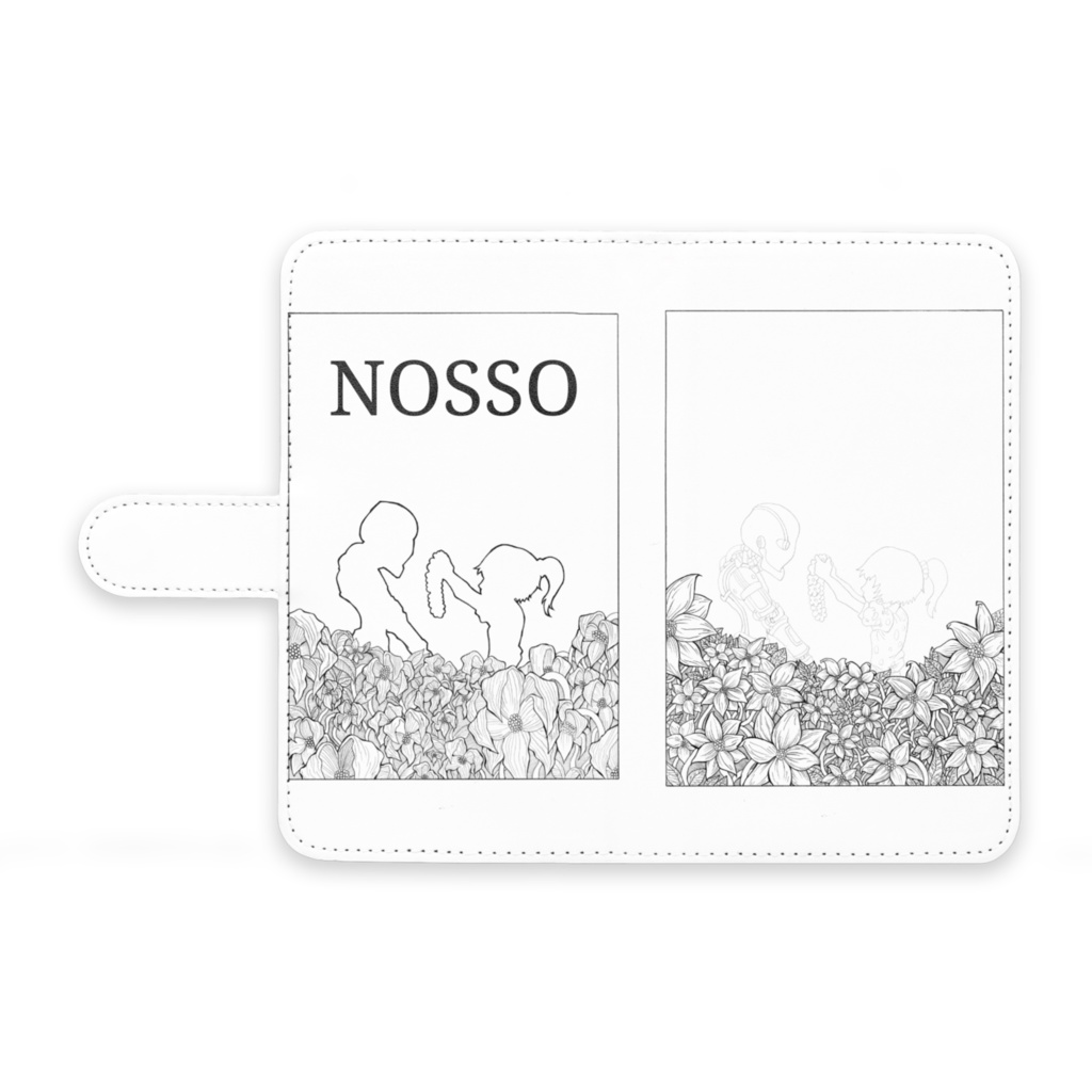 「NOSSO」Androidケース　Mサイズ　花畑　