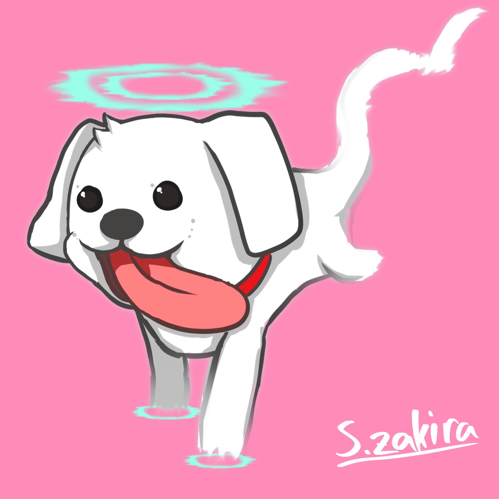 【フリー立ち絵】オバケなワンコ