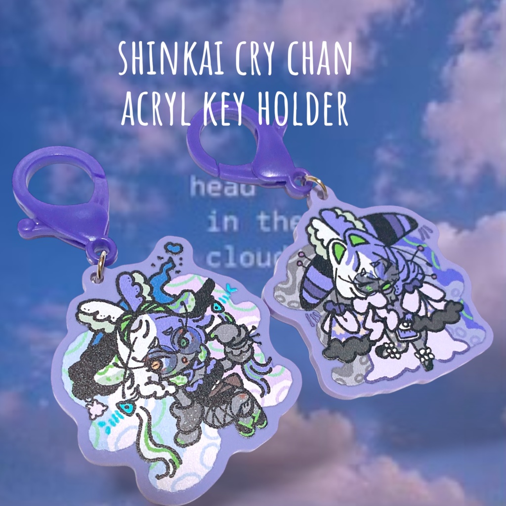 深海くらいﾁｬﾝ💜アクリルキーホルダー