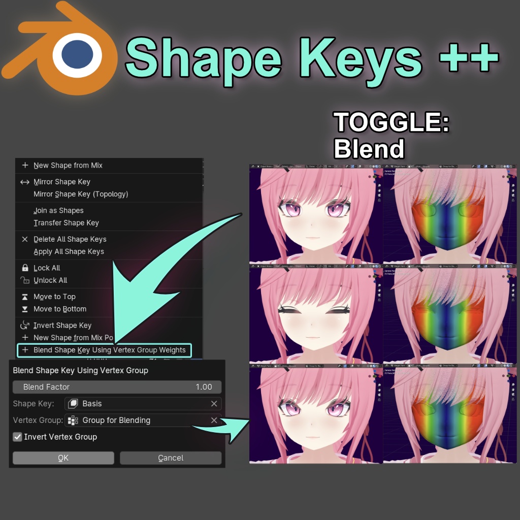 Shape Keys ++ Blender Add-on (Ver. 0.2.2)