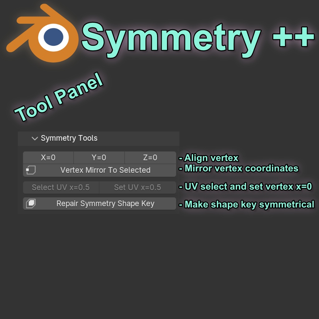 Symmetry ++ Blender Add-on (Ver. 0.2.1)